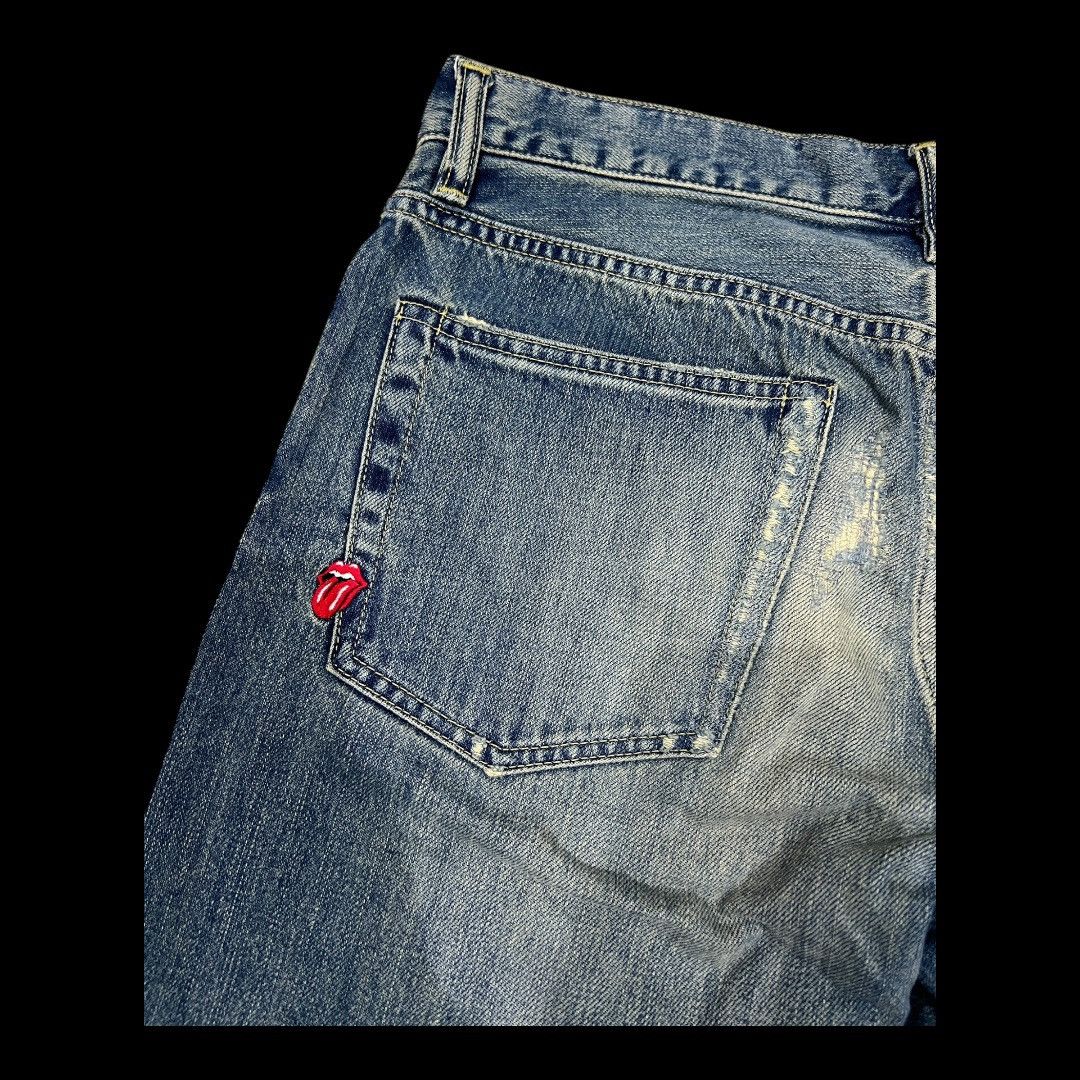 Hysteric Glamour × The Rolling Stones HYSTERIC GLAMOUR X THE ROLLING STONES DISTRESSED DENIM Size US 32 / EU 48 - 15 Thumbnail