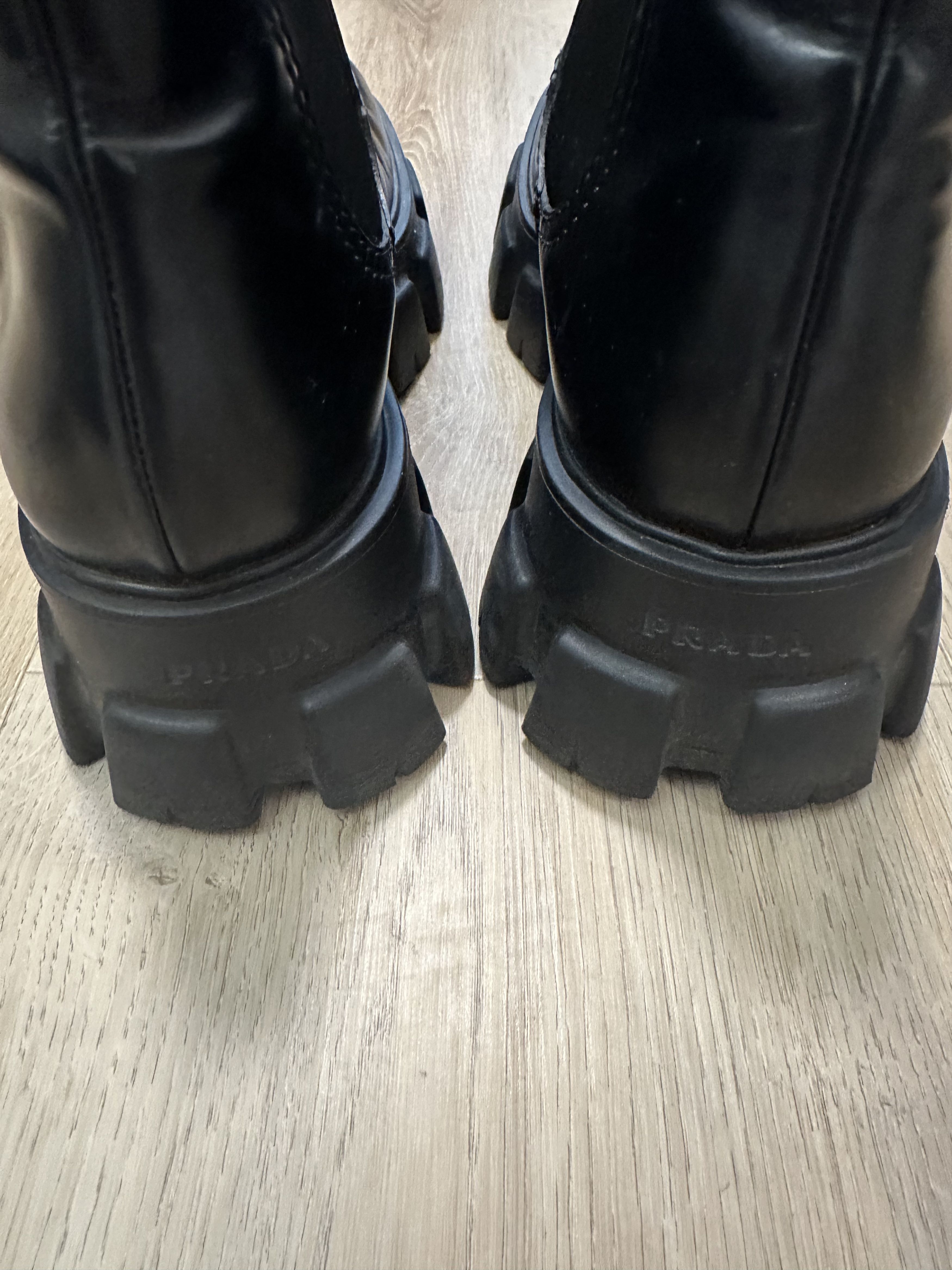 Prada Prada Monolith Chelsea Leather Boots Size US 8 / EU 41 - 5 Thumbnail