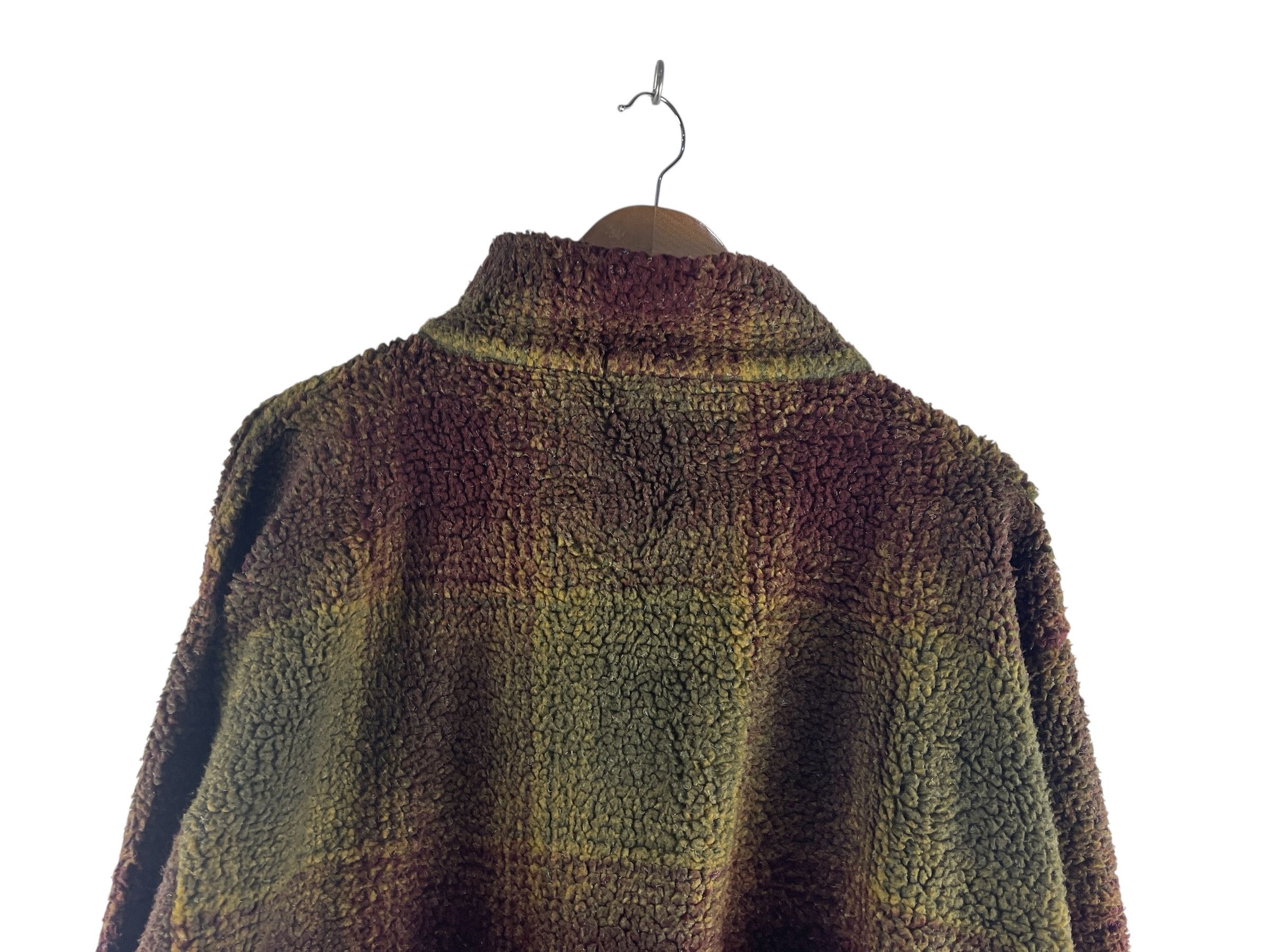 Nautica Nautica Plaid Sherpa Quarter Zip Fleece Pullover Jacket Size US L / EU 52-54 / 3 - 9 Thumbnail
