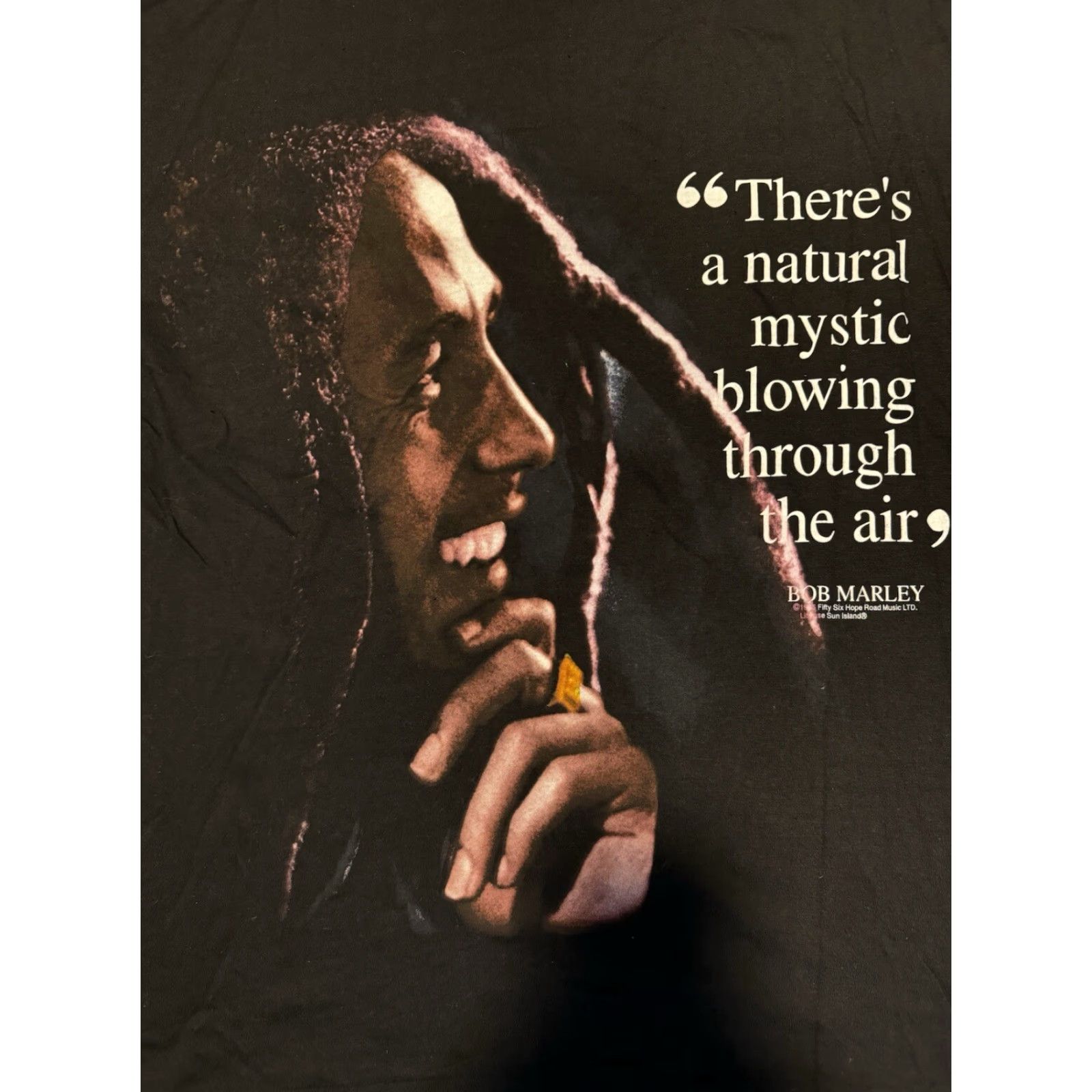 Vintage VINTAGE Sun Island Bob Marley T-Shirt Size M Black 1996 Single Stitch Graphic Print Logo 90s Mens Shirt Size US M / EU 48-50 / 2 - 5 Thumbnail