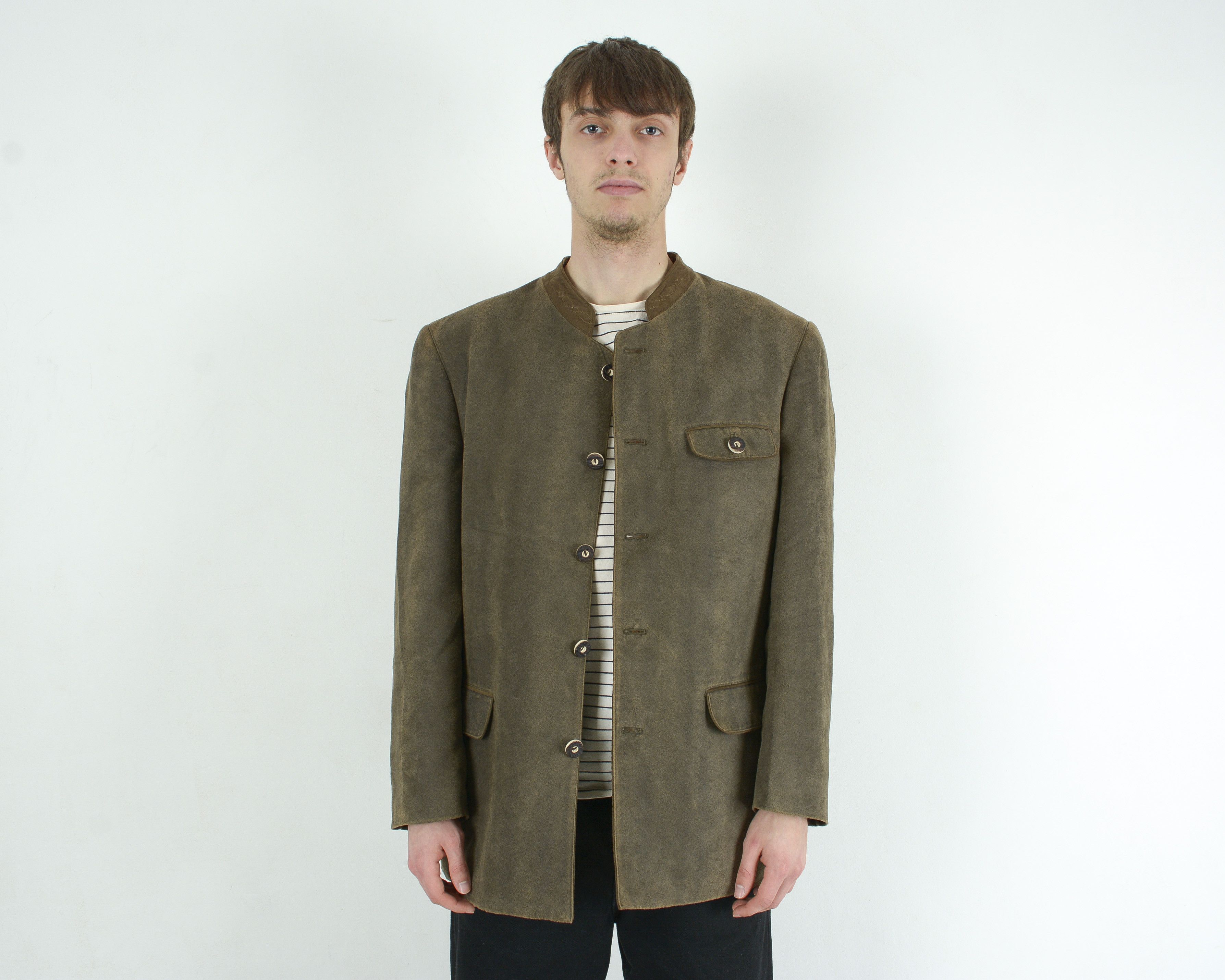 Other × Vintage W17 UK 38 US Trachten Jacket Coat Blazer Janker Cardigan Size 38R - 3 Thumbnail