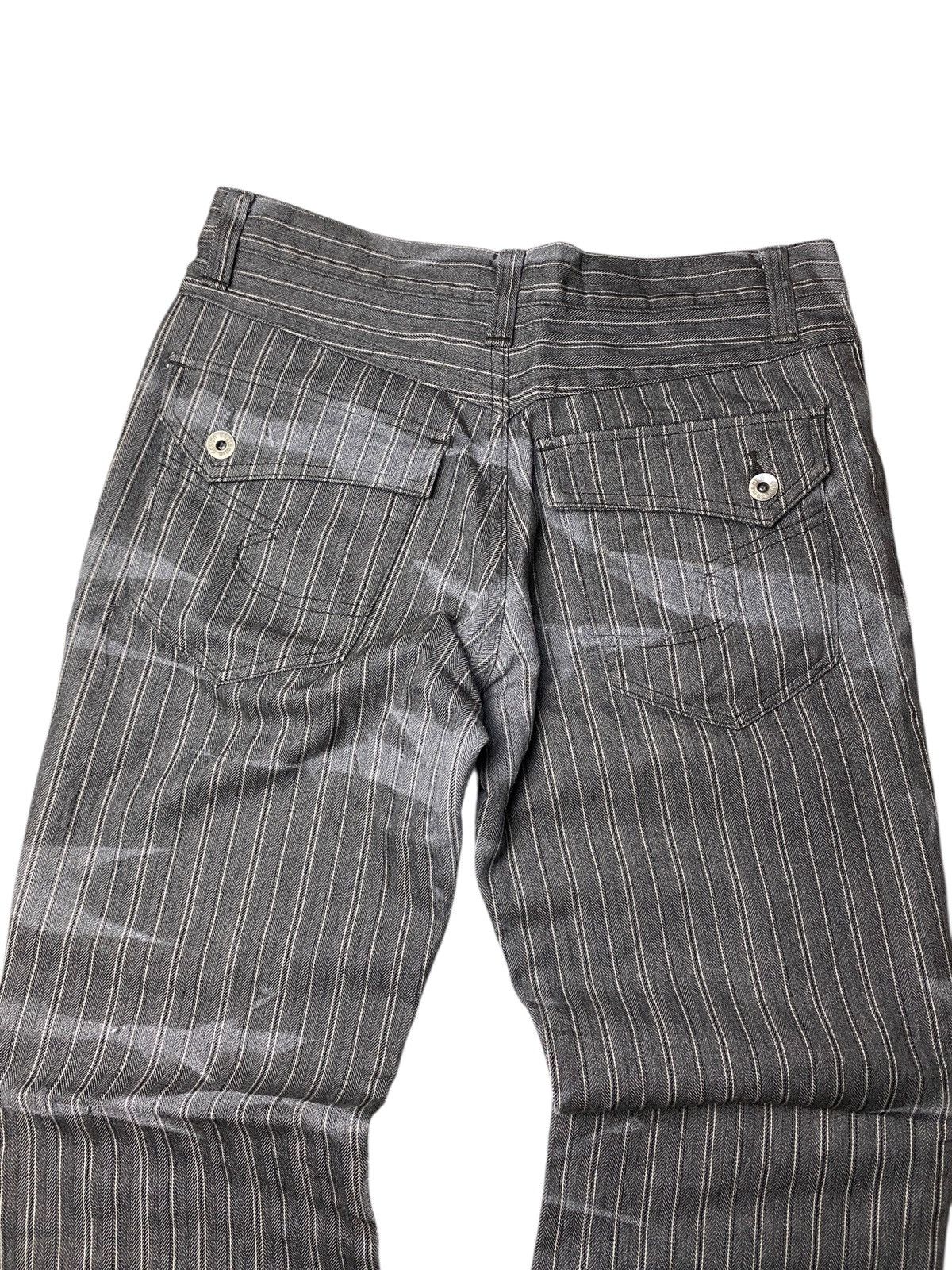 If Six Was Nine 2000's Semantic Design Clawmark Tuxedo Flared Pants Size US 29 - 7 Thumbnail
