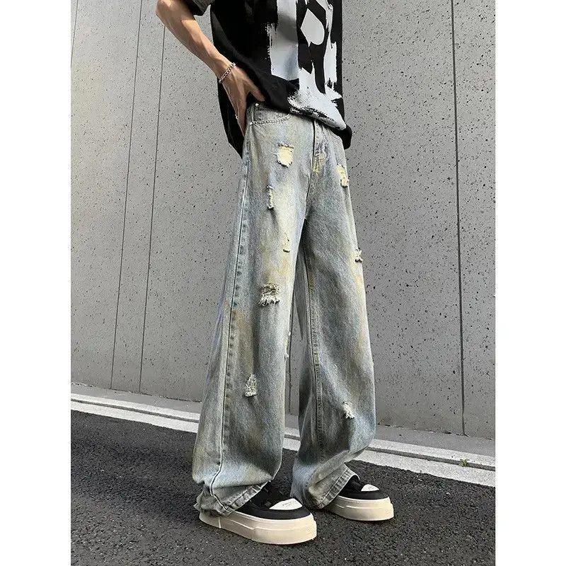 Japanese Brand Retro wide leg straight leg micro flared jeans Size US 32 / EU 48 - 3 Thumbnail