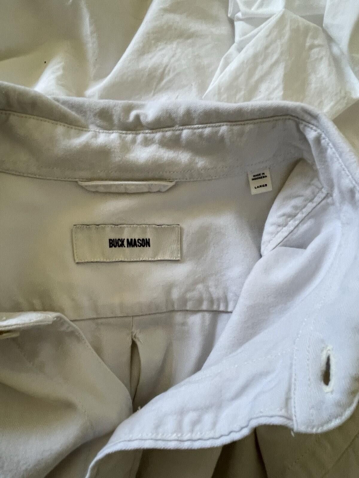 Buck Mason Buck Mason Draped Twill One Pocket Button Shirt Natural L Size US L / EU 52-54 / 3 - 6 Thumbnail