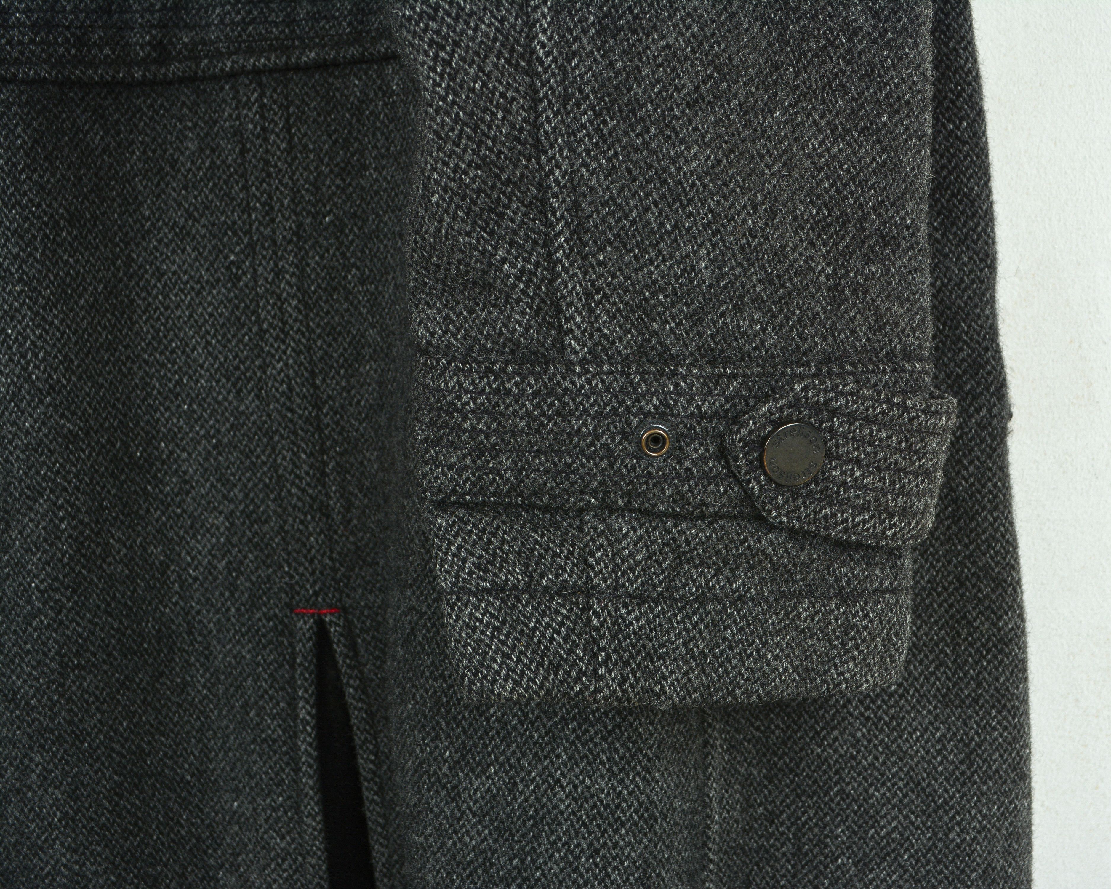 Strellson UK 40 US Virgin Wool Pea Over Coat Tweed Jacket EU 50 M Size US M / EU 48-50 / 2 - 7 Thumbnail