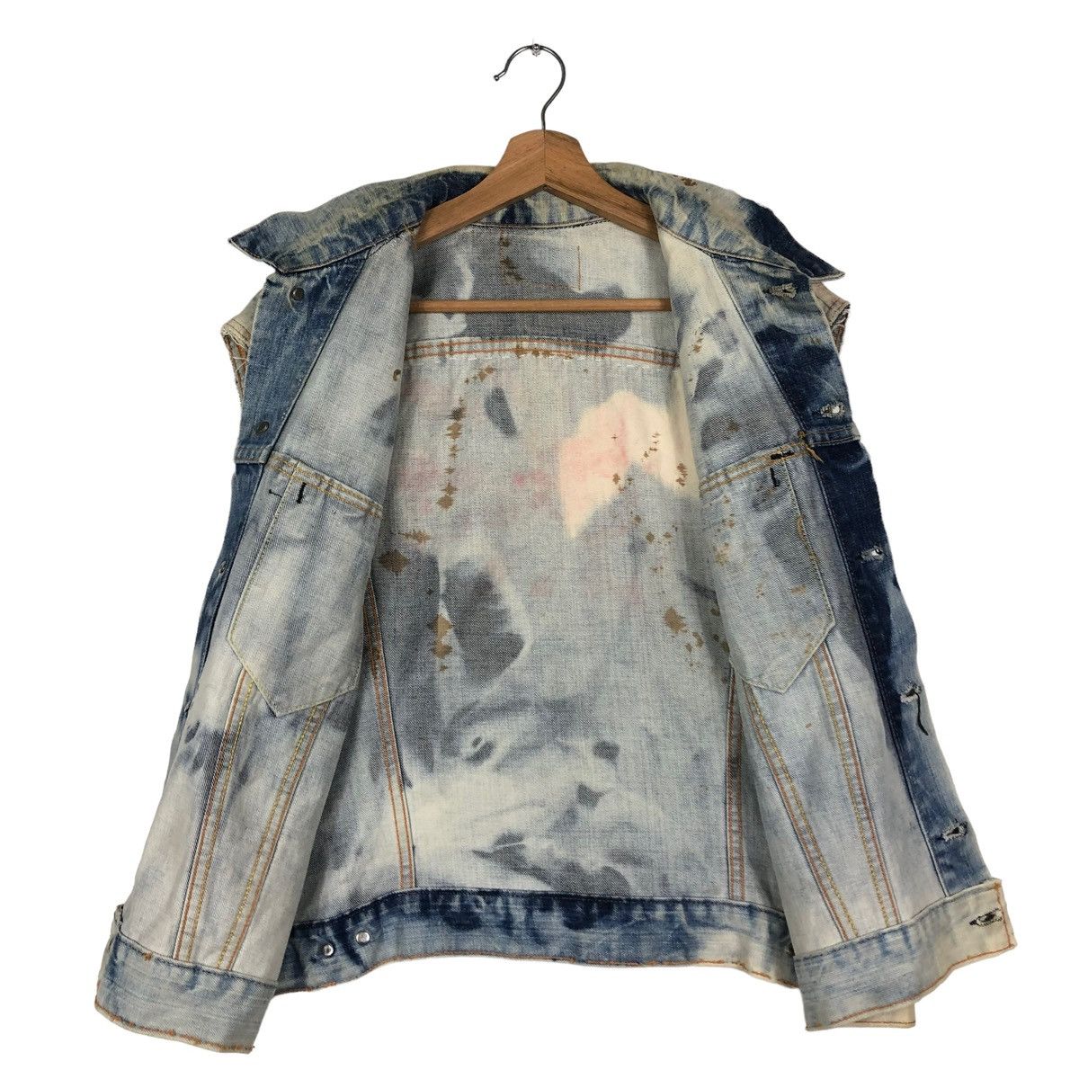 Levi's 🔥80’s TRUE VINTAGE BIG E TANK TOP TRUCKER DENIM CUSTOM Size US M / EU 48-50 / 2 - 10 Thumbnail