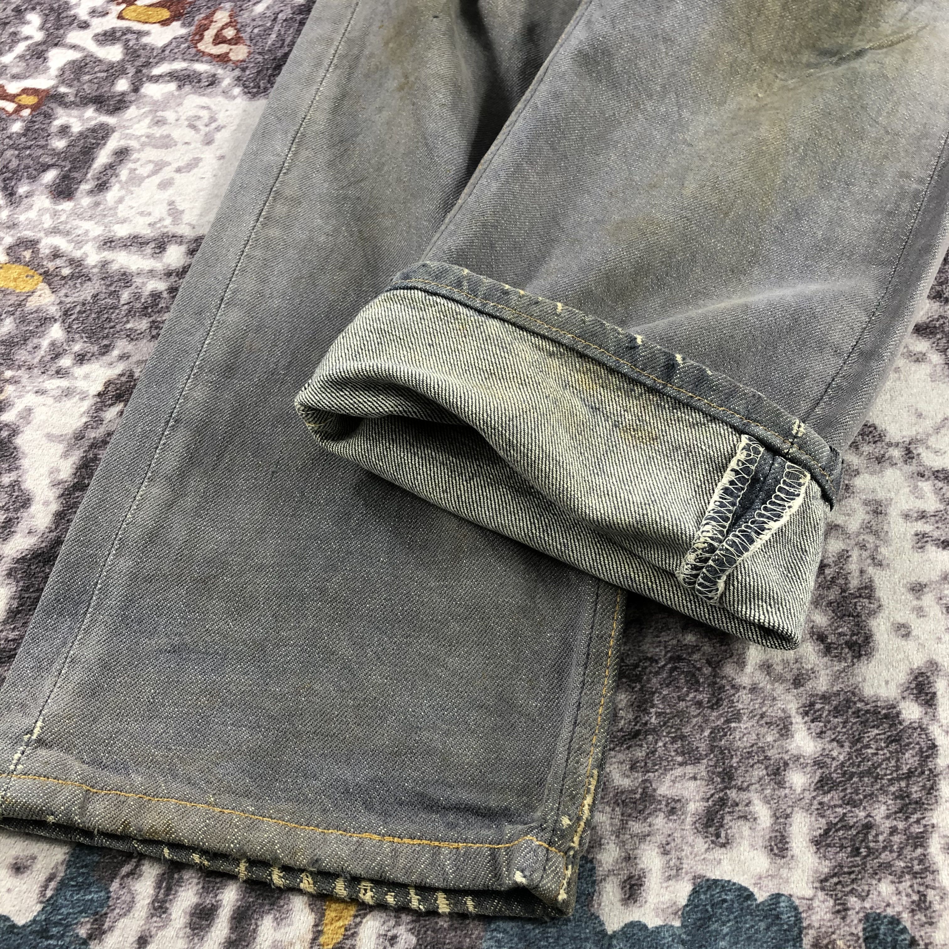 Levi's × Vintage Vintage 90s Levis 501 Distress Jeans-JM2434 Size US 30 / EU 46 - 7 Thumbnail