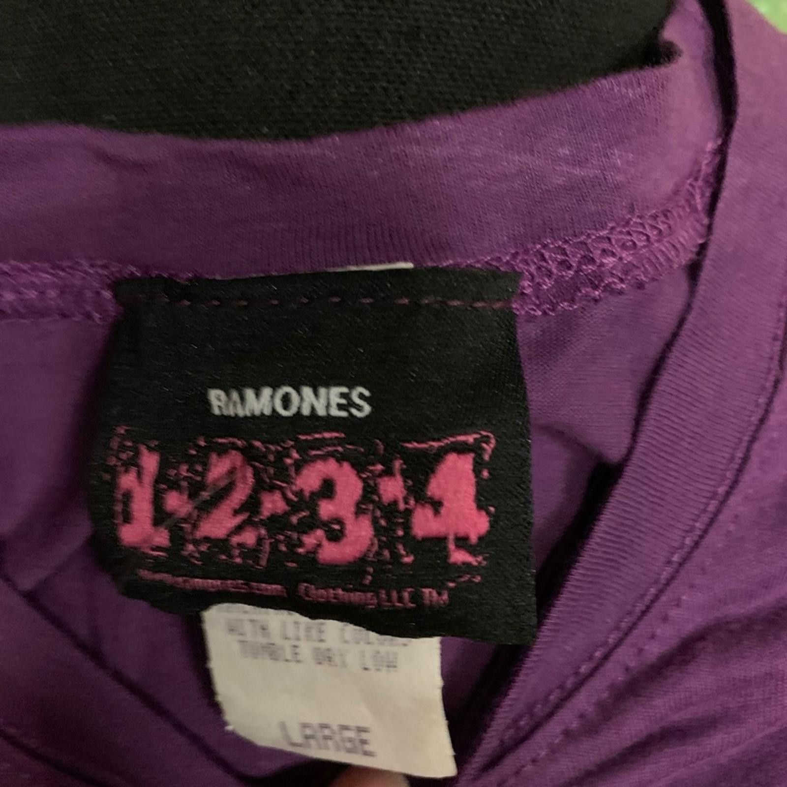 Designer 🖤 Purple Ramones Band T-Shirt Size L / US 10 / IT 46 - 2 Thumbnail