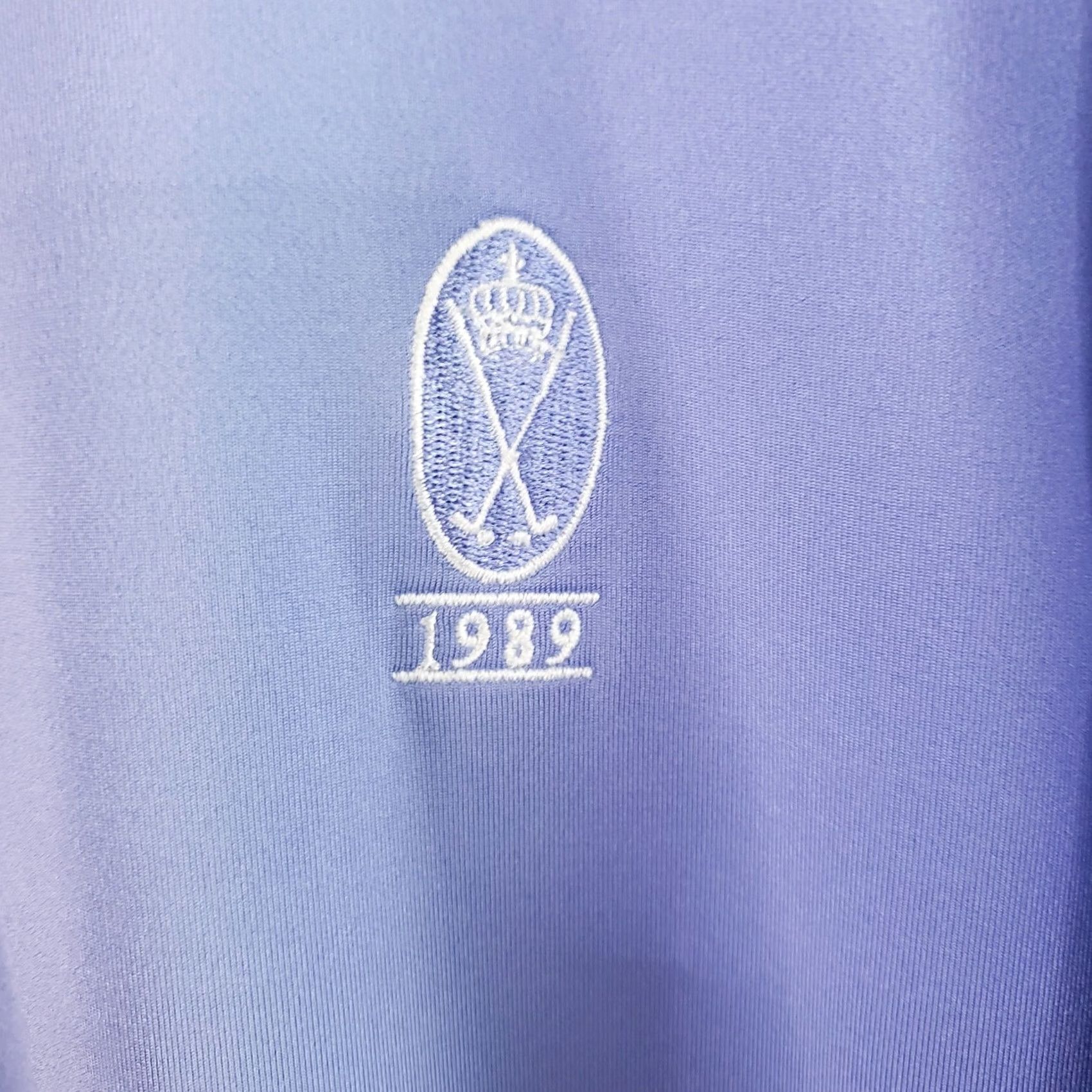 Footjoy FootJoy Polo Shirt Mens L Purple & Gray Striped Golf Performance Stretch Shirt Size US L / EU 52-54 / 3 - 5 Thumbnail