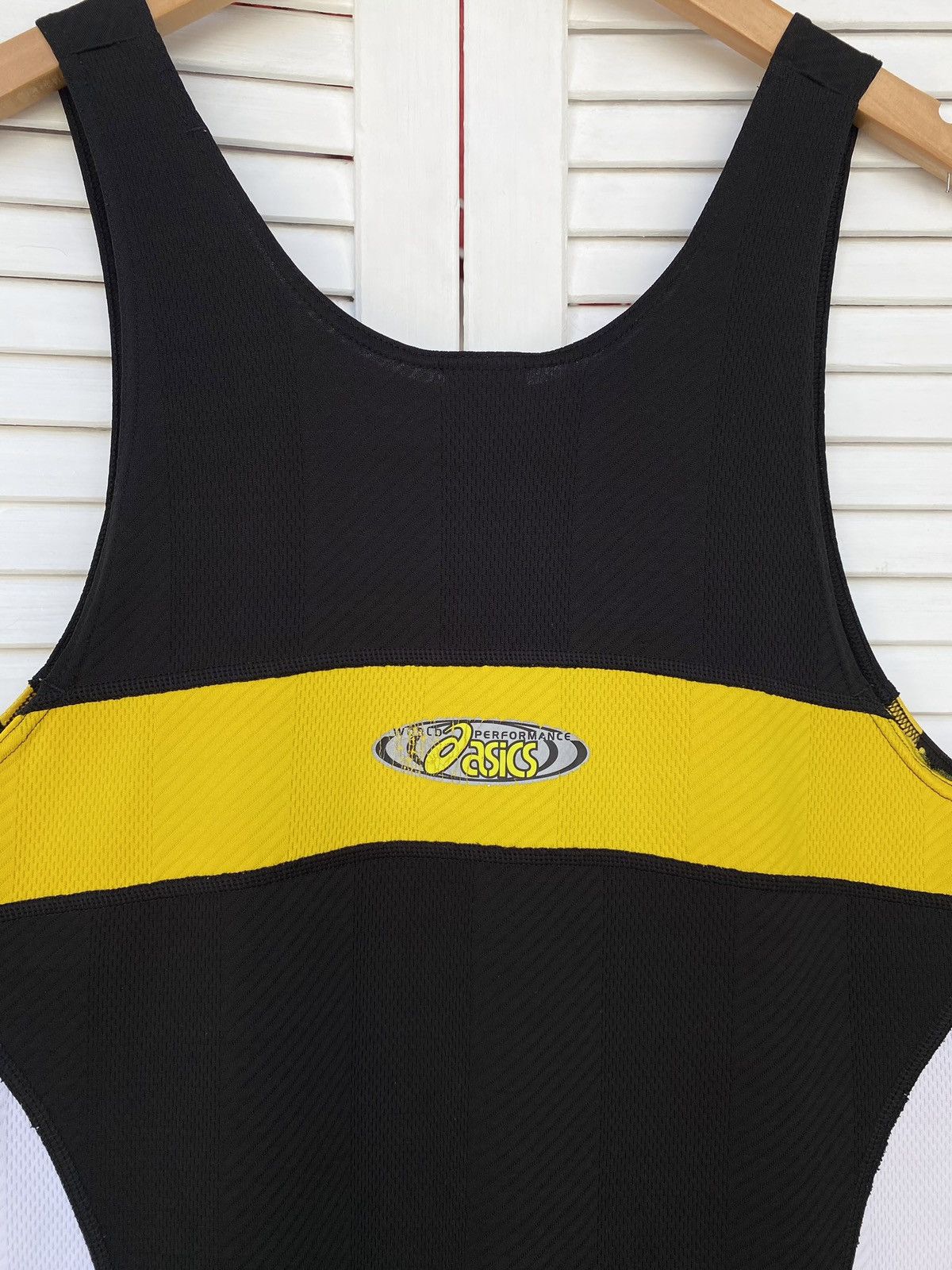 Asics × Onitsuka Tiger × Vintage Vintage Asics Duo Tech Tiger Tank Top Yellow Size US M / EU 48-50 / 2 - 14 Thumbnail