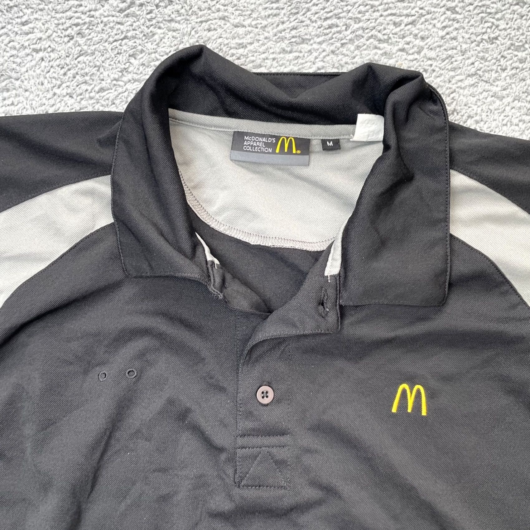 Vintage McDonald's Shirt Men Medium Black Apparel Collection Logo Polo Employee Fast Food Men’s Polo Shirt Size US M / EU 48-50 / 2 - 3 Thumbnail
