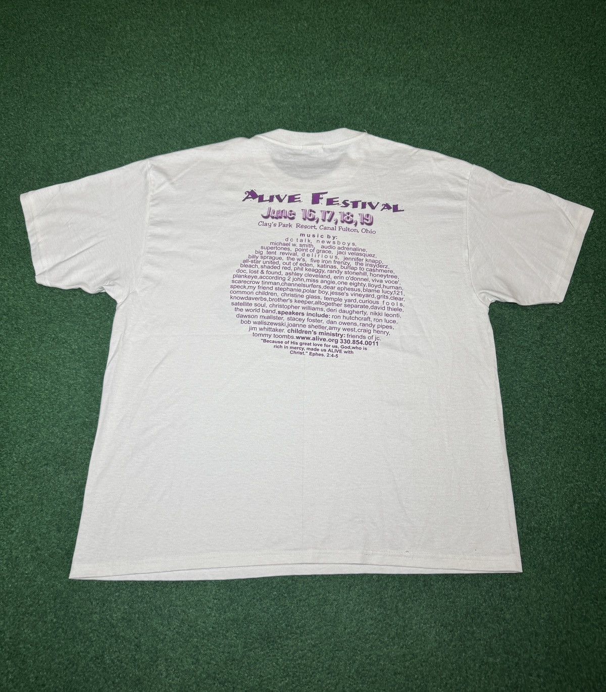 Band Tees Alive Christian Music Festival 99’ 90s Newsboys XL T Shirt Size US XL / EU 56 / 4 - 3 Thumbnail