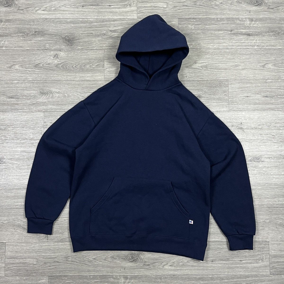 Russell Athletic Vintage Russell Athletic Hoodie Navy Made in Scotland Med Size US M / EU 48-50 / 2 - 3 Thumbnail