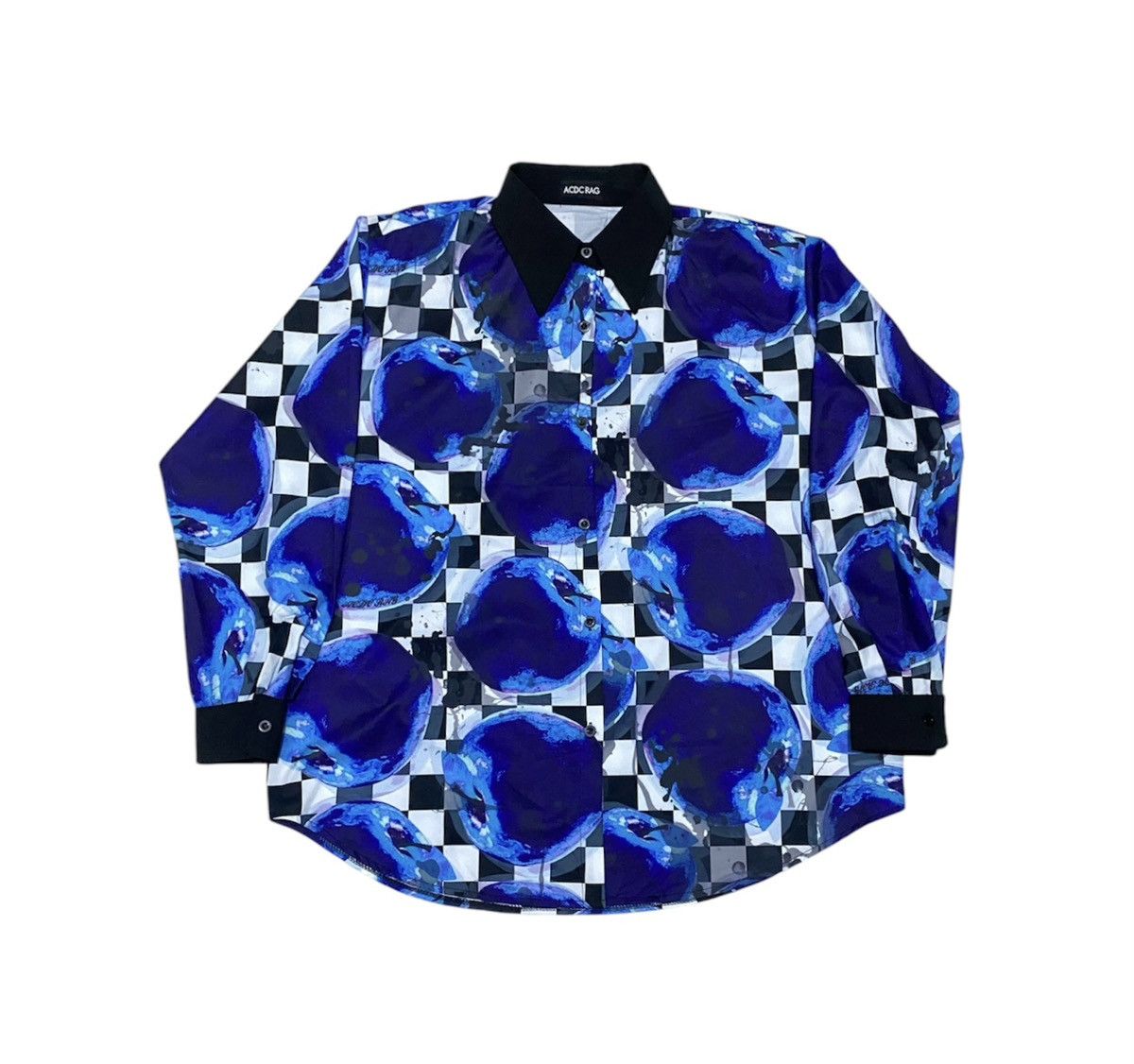 Japanese Brand × Vintage Acdc Rag Apple Checkered Longshirt button Size US XL / EU 56 / 4 - 1 Thumbnail