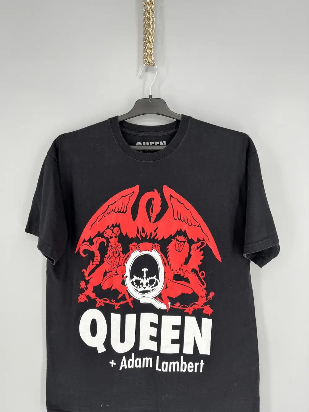 Band Tees Vtg Queen + Adam Lambert Live in Concert Tee Punk Rock Band Size US L / EU 52-54 / 3 - 6 Thumbnail