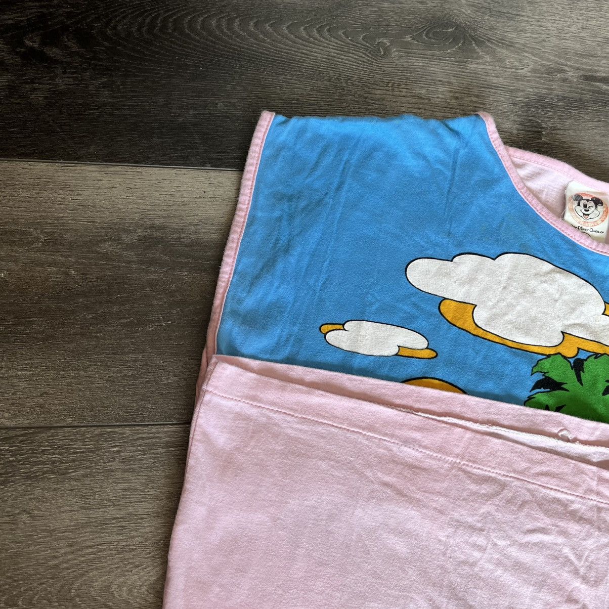 Disney Vintage 1970s Disney Americanwear Beach Sleeveless Logo Tee Size US M / EU 48-50 / 2 - 7 Thumbnail