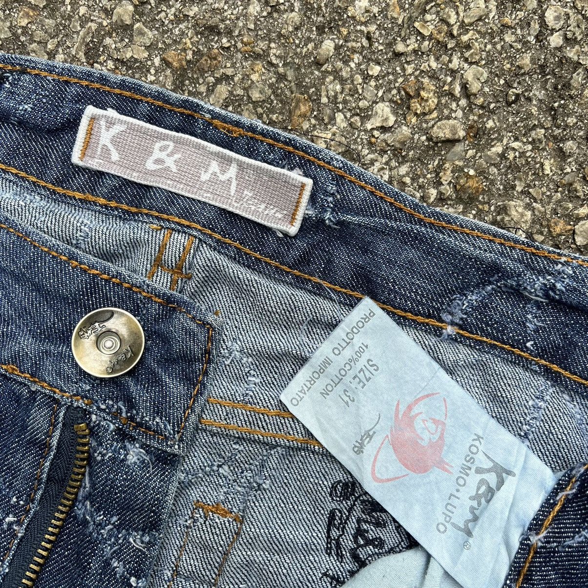 Kapital Japanese Kosmo Lupo Denim Embroidery Jeans Boro Grunge Punk Size US 31 - 9 Thumbnail