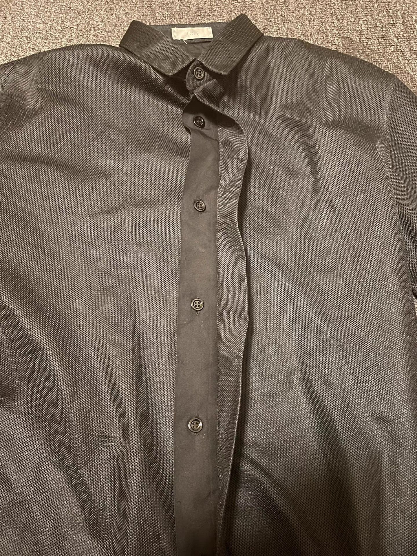 Dior Dior black mesh shirt Q4 Size US S / EU 44-46 / 1 - 5 Thumbnail