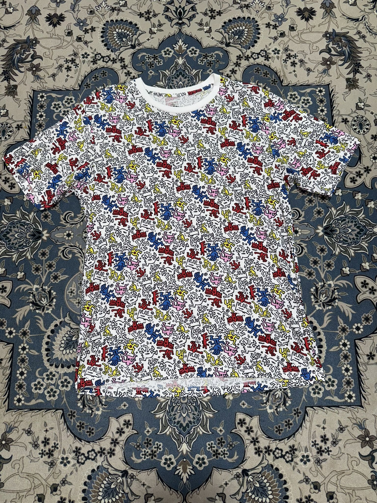 Keith Haring × Vintage Keith Hiring Full Print Tee Size US L / EU 52-54 / 3 - 1 Thumbnail