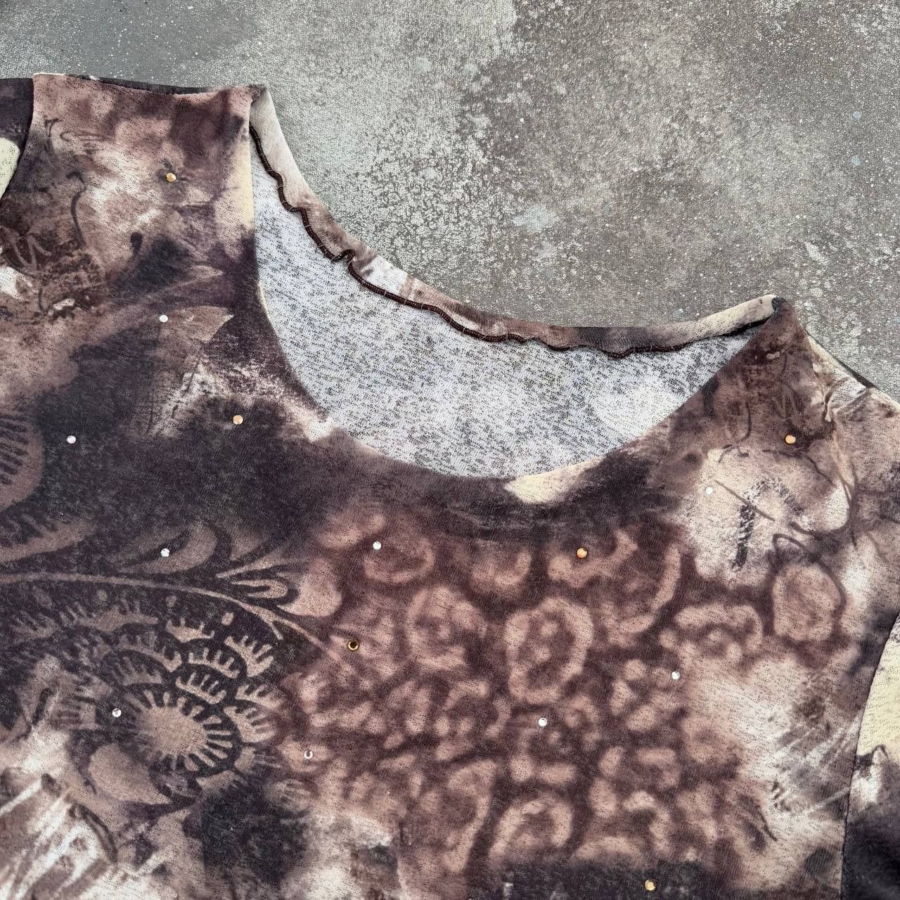 Hysteric Glamour Vintage Gothic Floral Long Sleeve (Jean Paul Gaultier Style) Size M / US 6-8 / IT 42-44 - 4 Thumbnail