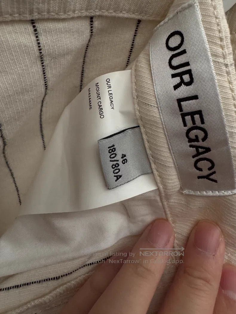 Our Legacy Our Legacy Light Beige Stripe Work Trousers Size US 30 / EU 46 - 5 Thumbnail
