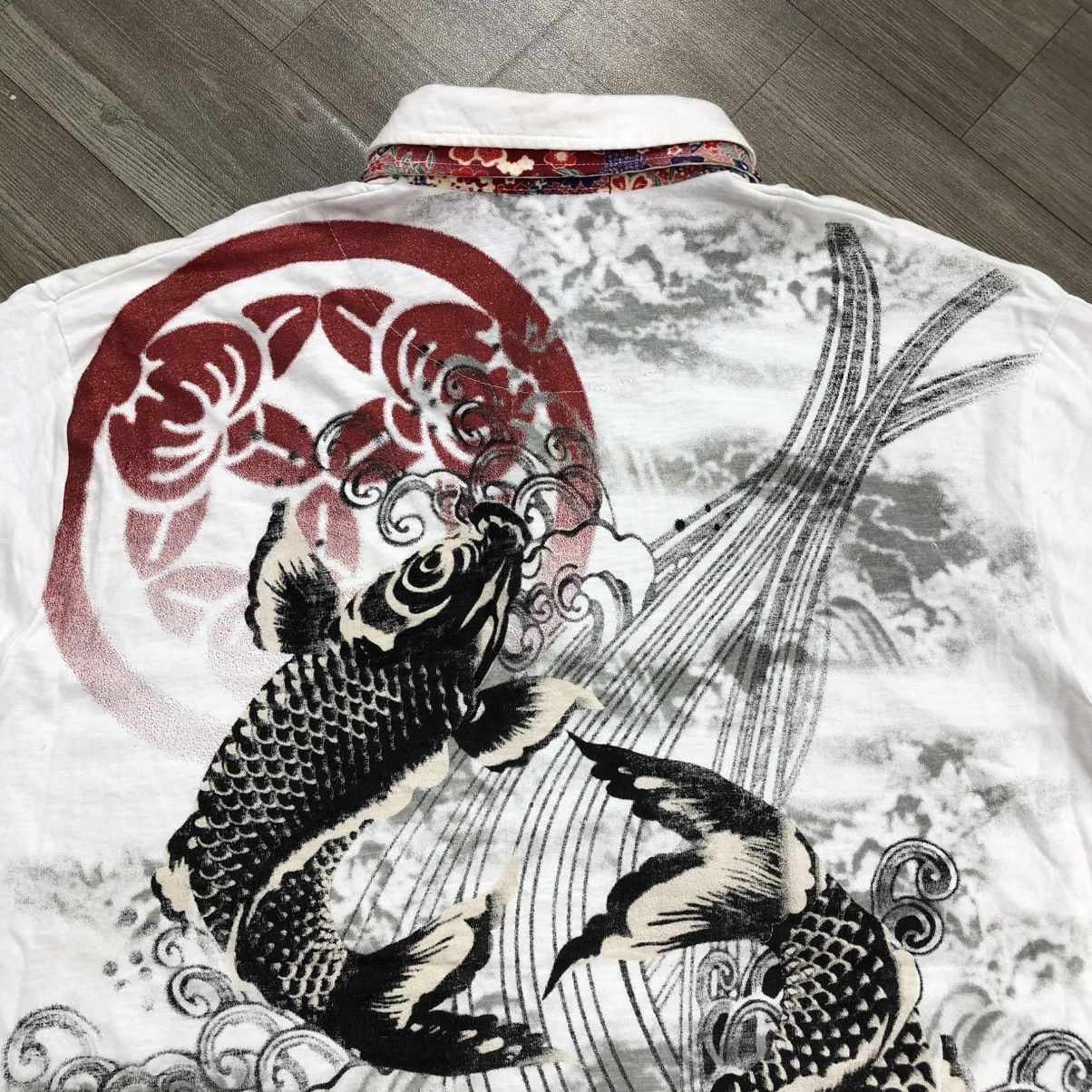 Karakuri Tamashii Vintage Traditional Karakuri Tamashii Koi Sukajan Y2K Dragon Size US XXL / EU 58 / 5 - 3 Thumbnail