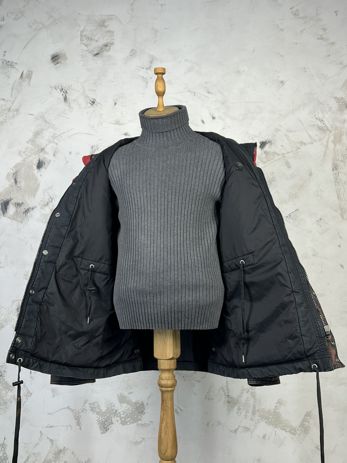 Diesel Vintage Diesel Custom Hooded Jacket Utility Coat Size M - L Size US S / EU 44-46 / 1 - 8 Thumbnail