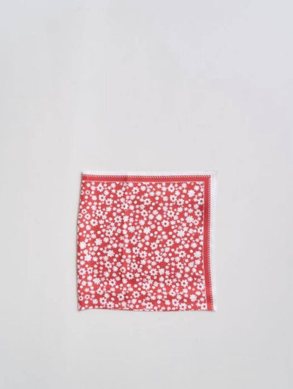 Marni o1w1db10326 Size: OS/Floral-Print Scarf in Red Size ONE SIZE - 1 Thumbnail