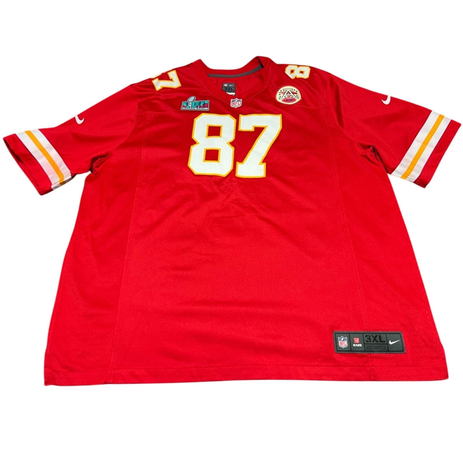 Nike Travis Kelce Kansas City Chiefs Super Bowl Game Jersey XXXL Size US XXL / EU 58 / 5 - 1 Thumbnail