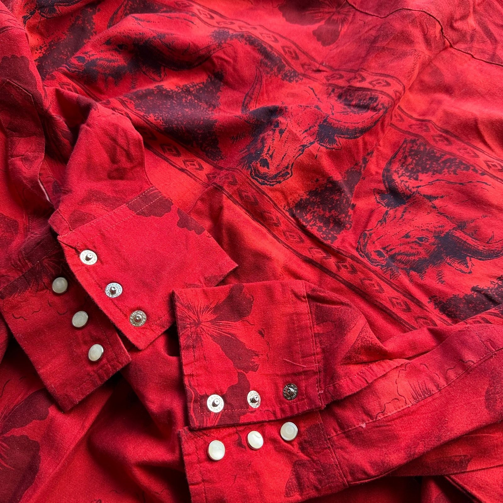 Wrangler Vintage 90s Wrangler Floral Western Pearl Snap Shirt XXL Size US XXL / EU 58 / 5 - 3 Thumbnail