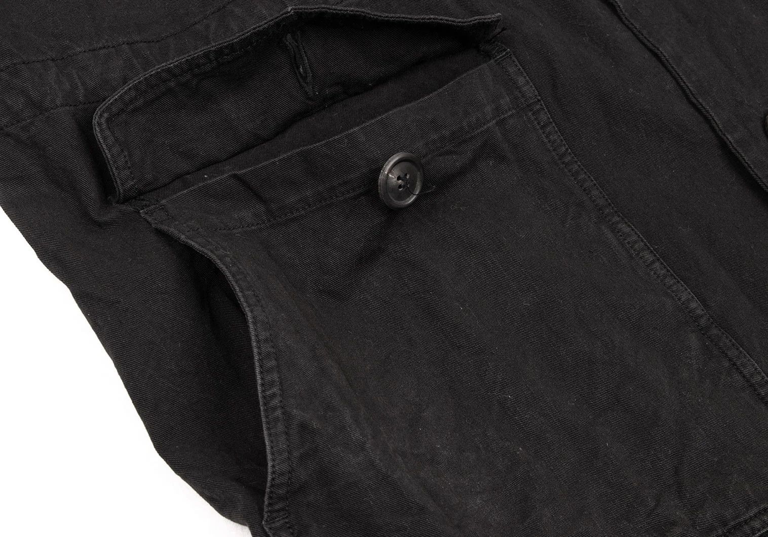 Issey Miyake Cotton Military Hoodie Jacket in Black Size S-M Size US S / EU 44-46 / 1 - 12 Thumbnail