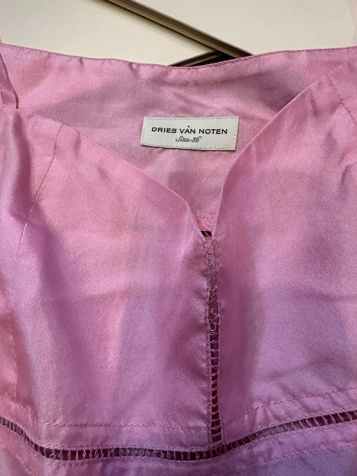 Dries Van Noten 100% Silk Pink Dries Van Noten Top Size XS / US 0-2 / IT 36-38 - 3 Thumbnail