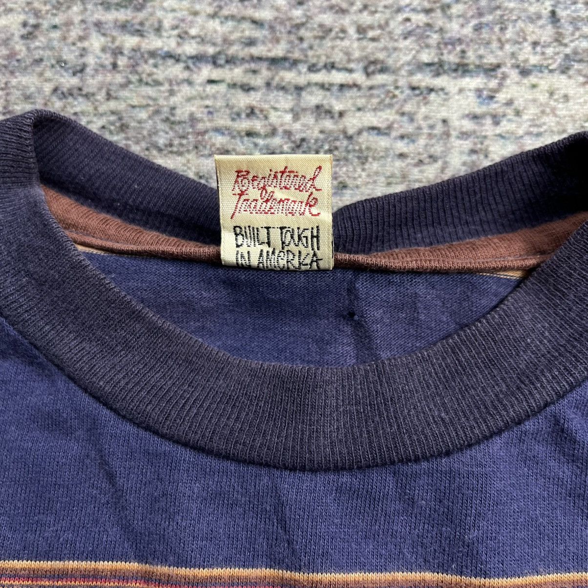 Stussy × Vintage Very rare Vintage 90s stussy stripe pocket tee Size US M / EU 48-50 / 2 - 6 Thumbnail