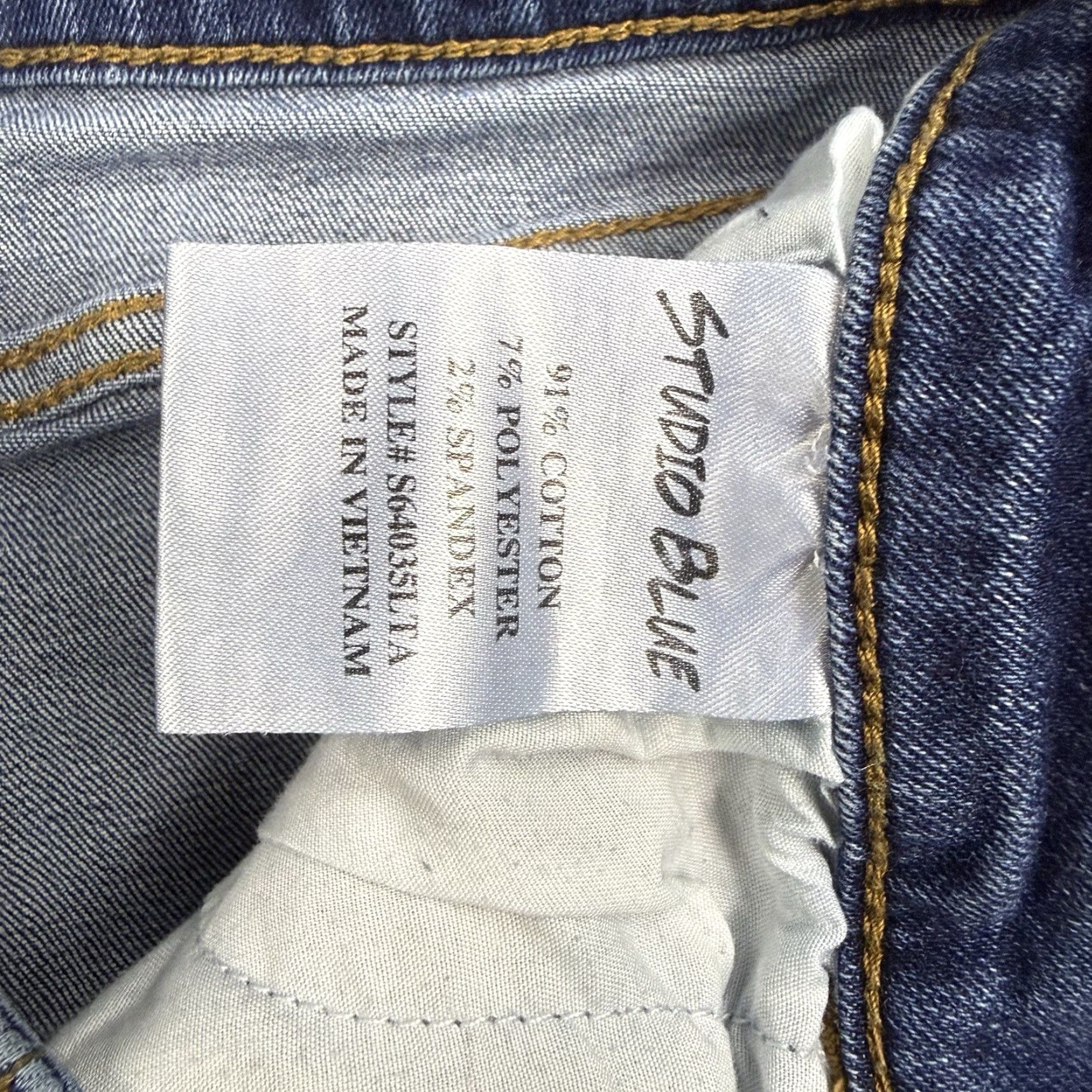 Vintage Studio Jeans Womens Size 30 Blue Denim Distressed Skinny Ankle Raw Hem Size 30" / US 8 / IT 44 - 3 Thumbnail