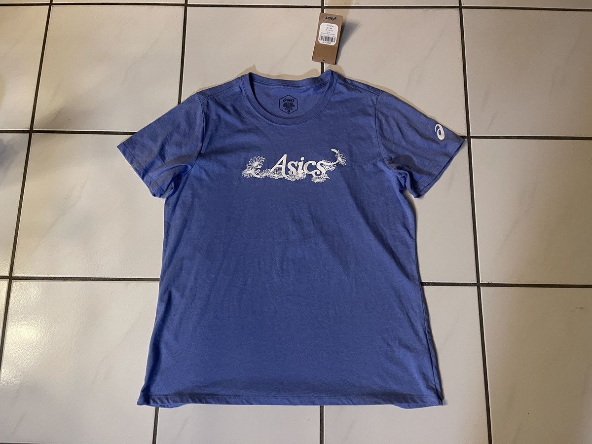 Asics Asics Floral Slogan Women’s Running Top Sapphire Blue XL Size XL / US 12-14 / IT 48-50 - 1 Thumbnail