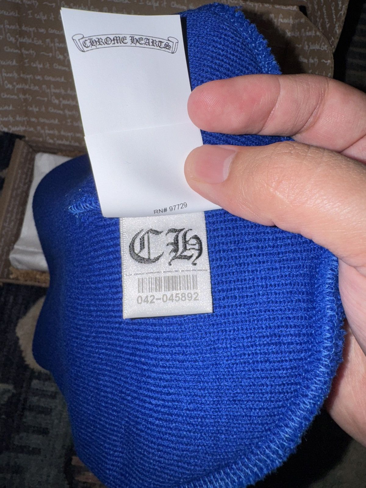 Chrome Hearts CHROME HEARTS BLUE WATCH CAP BEANIE ONLINE EXCLUSIVE Size ONE SIZE - 10 Thumbnail
