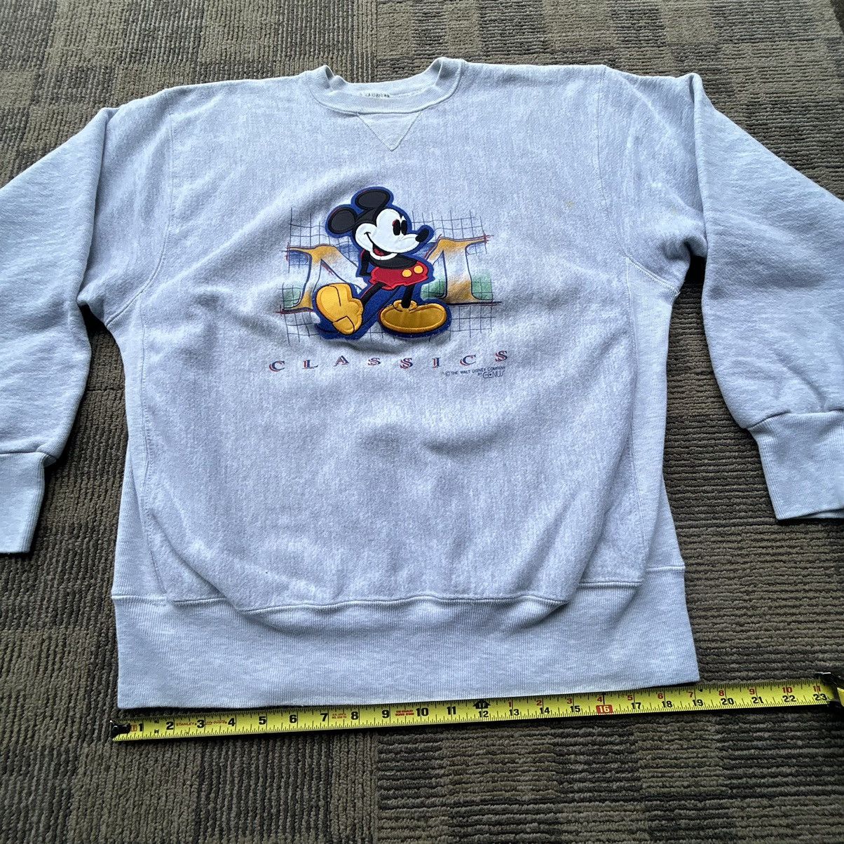 Disney Vintage 90’s Mickey Mouse Reverse Weave Crewneck Sweatshirt Size US XL / EU 56 / 4 - 6 Thumbnail
