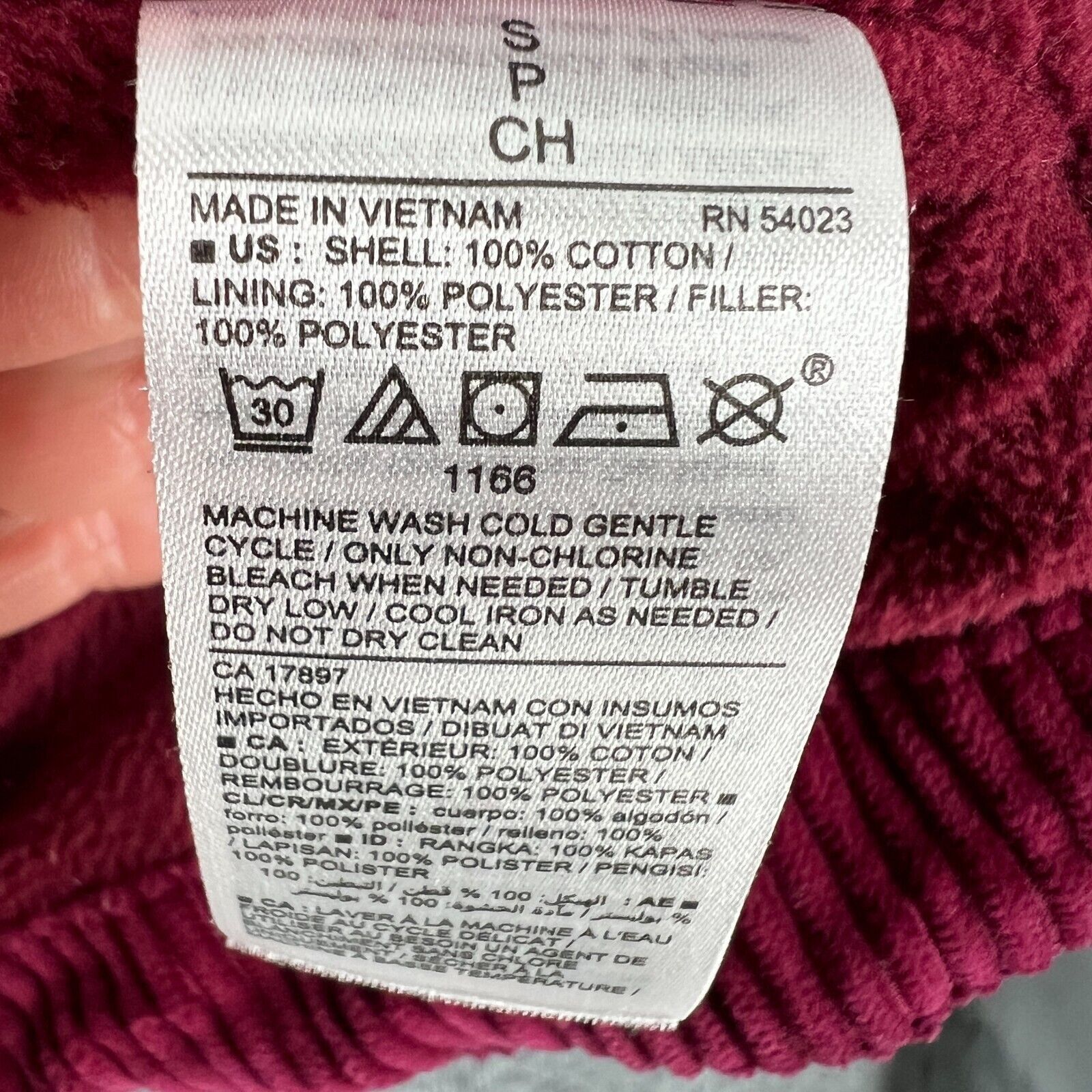 Old Navy Old Navy Corduroy Frost Free Puffer Coat Womens Full Zip Size S / US 4 / IT 40 - 9 Thumbnail