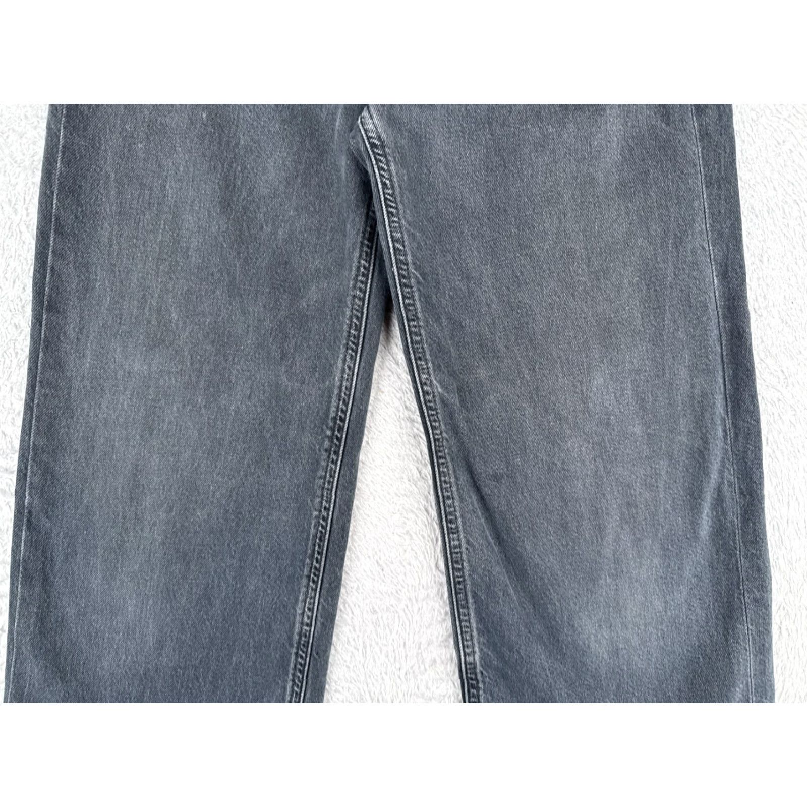 Zara Zara Jeans Womens 6 Black Wide Leg Cotton Blend High Rise Raw Hem 25x23 Denim 5-Pocket Design Distressed Stretch Pocket Mockup: Nimble Size 28" / US 6 / IT 42 - 3 Thumbnail