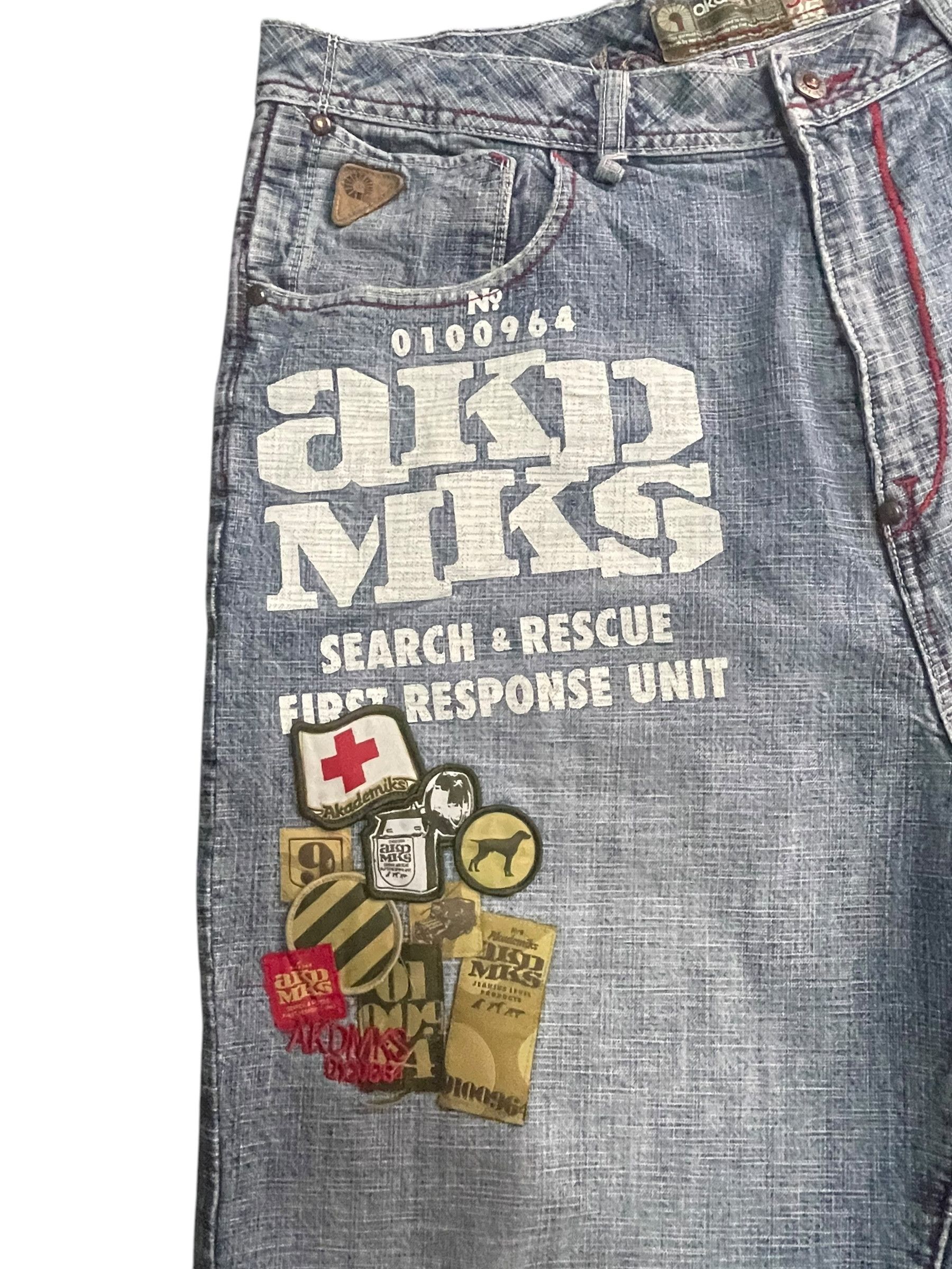 Akademiks Vintage Akademiks Denim Short Size US 37 - 3 Thumbnail