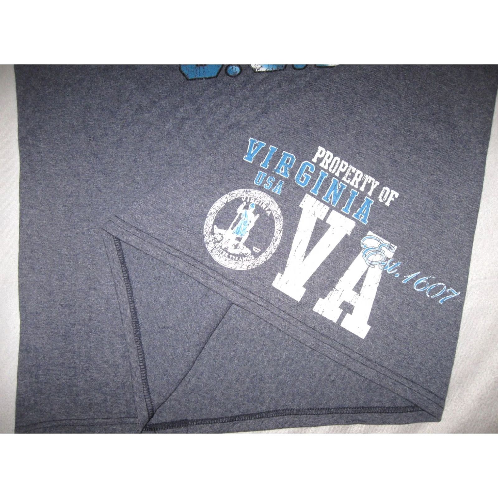 Delta VIRGINIA USA Old Dominion Graphic T Shirt NEW Men's Medium Guys CAVALIER STATE Size US M / EU 48-50 / 2 - 3 Thumbnail