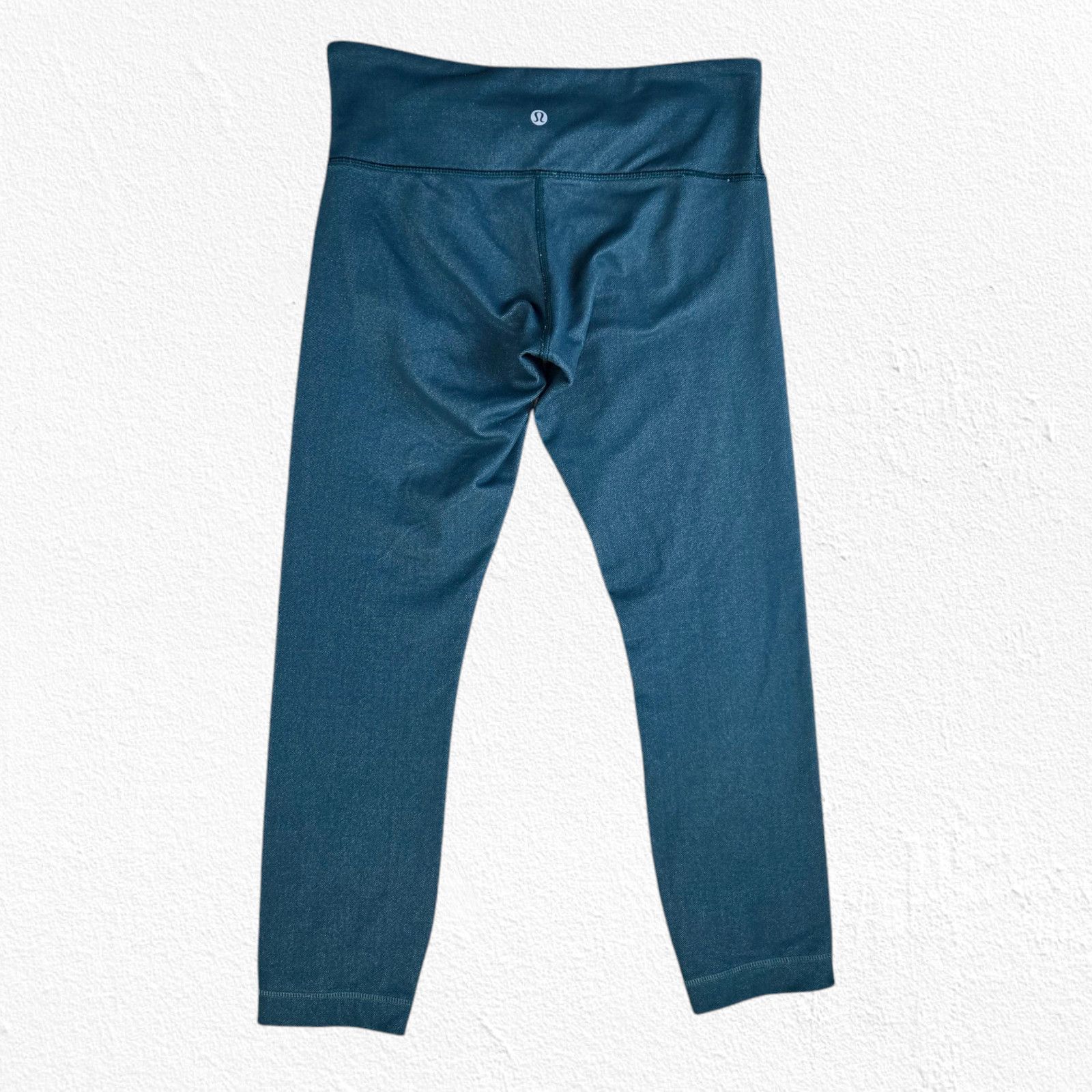 Lululemon Lululemon Blue Green Wunder Under Crop Leggings Size 6 Size 28" / US 6 / IT 42 - 5 Thumbnail