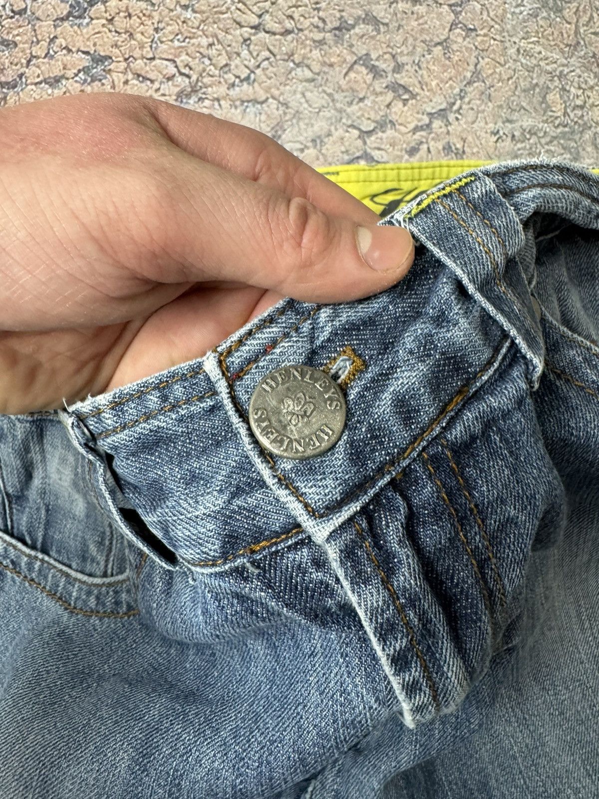 Jean 90s Henleys Jeanswear VIntage Deep Blue Y2K Denim Jeans Size US 34 / EU 50 - 6 Thumbnail