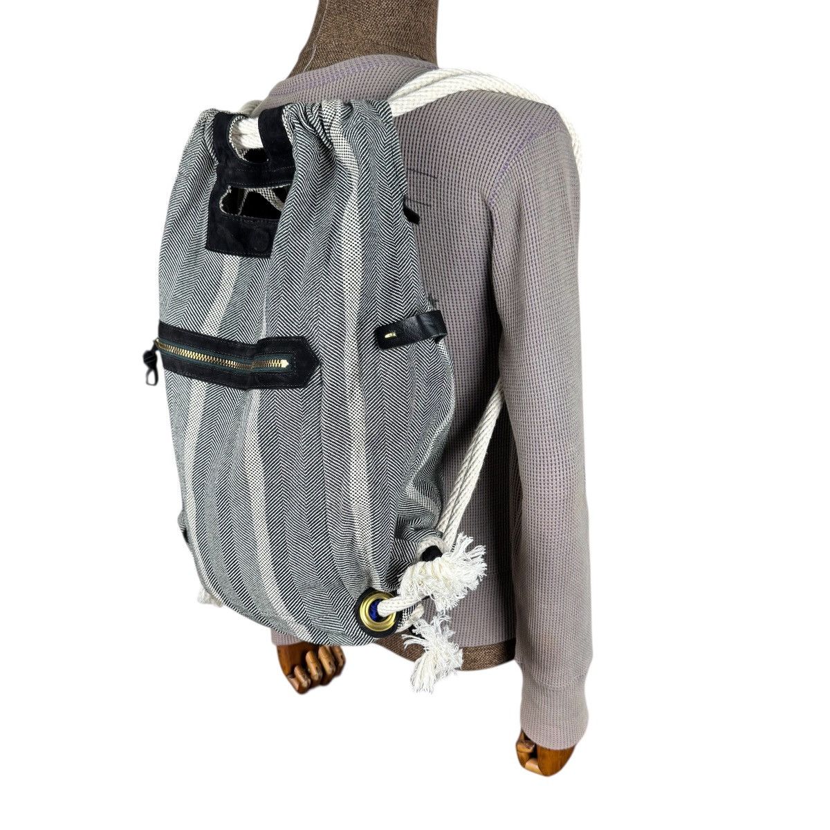 Japanese Brand ☀️HEARTIES HICKORY DRAWSRTING BACKPACK Size ONE SIZE - 2 Thumbnail