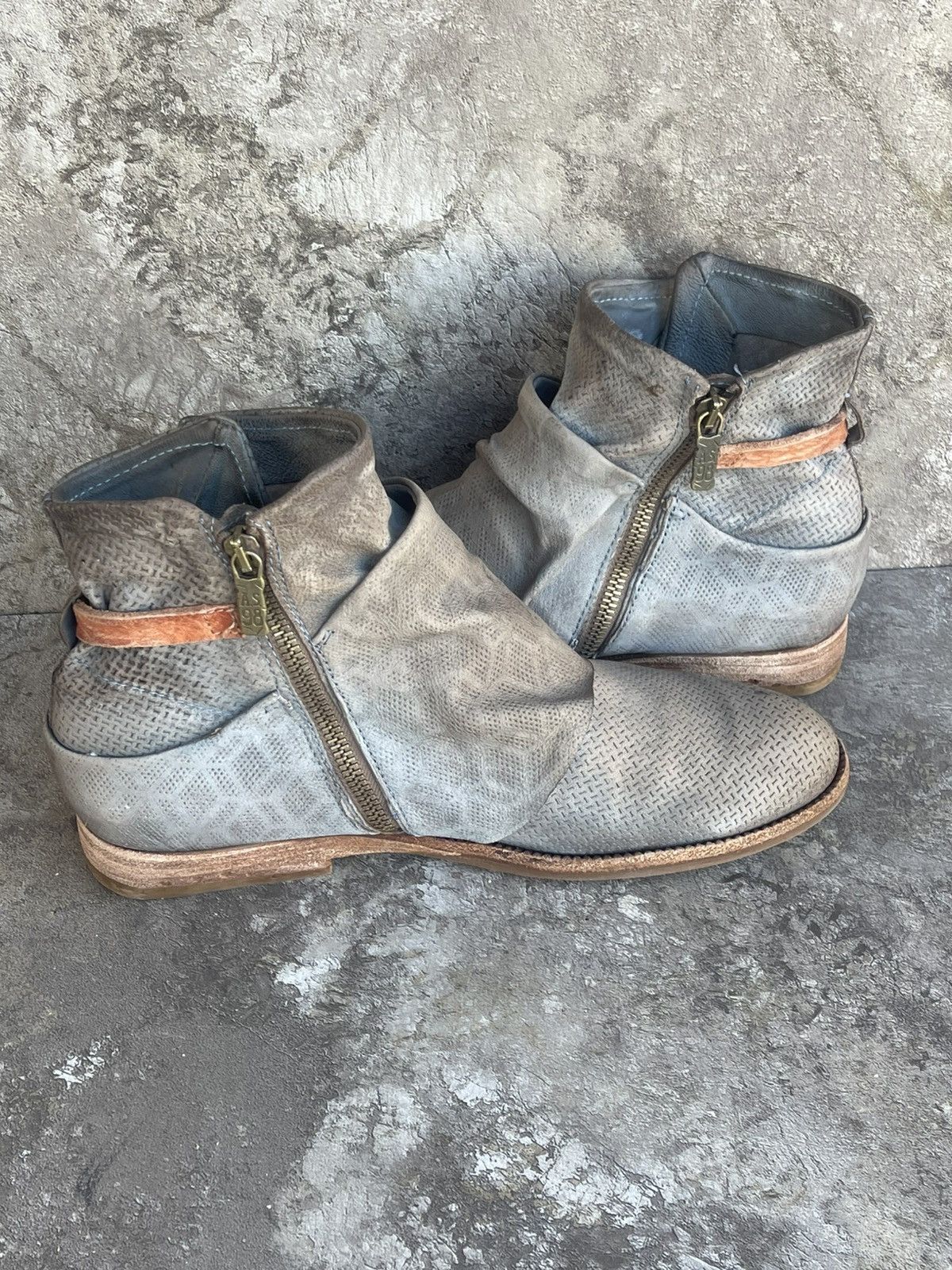 A.S.98 Airstep zipper boho biker distressed boot Size US 8 / EU 41 - 5 Thumbnail