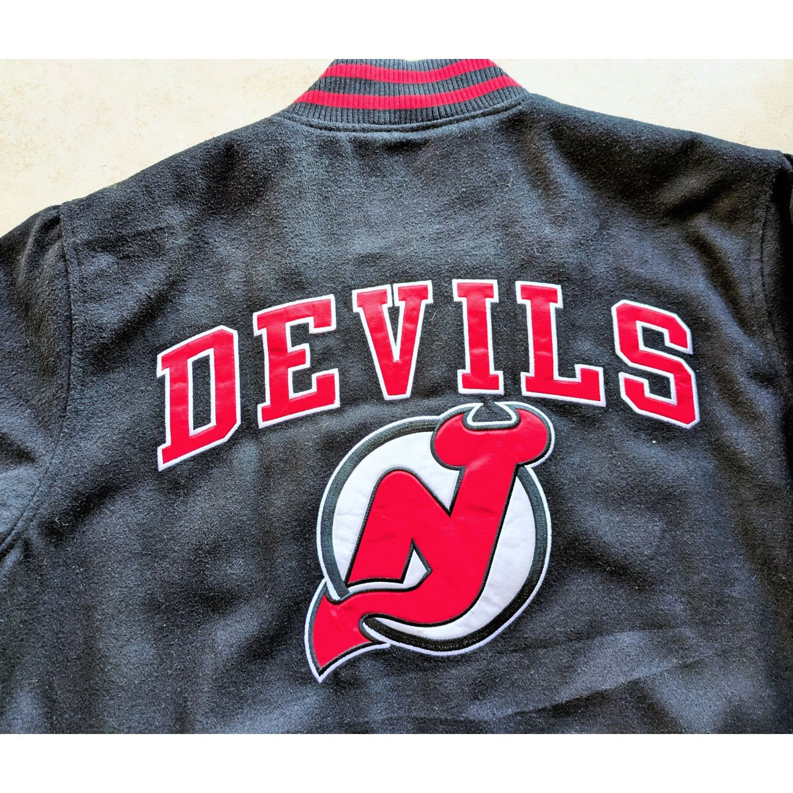 Starter New Jersey Devils 2000s G-III bomber Varsity L black NHL vtg Size US L / EU 52-54 / 3 - 1 Thumbnail