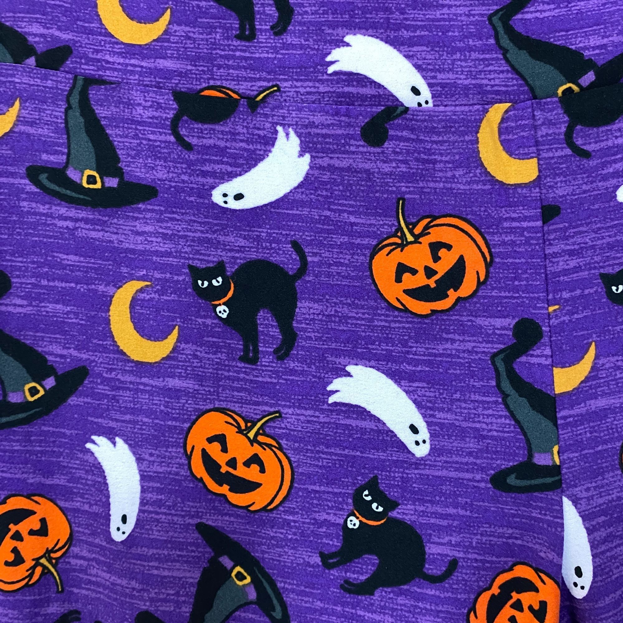 Other Terra & Sky Halloween-Themed Purple Leggings 3XL Size 42" / US 20 - 2 Thumbnail