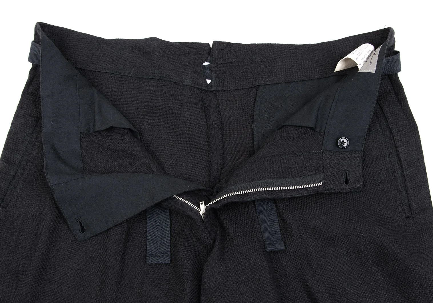 Yohji Yamamoto Yohji Yamamoto Waist Belted Linen Tuck Pants Size US 38 / EU 54 - 6 Thumbnail