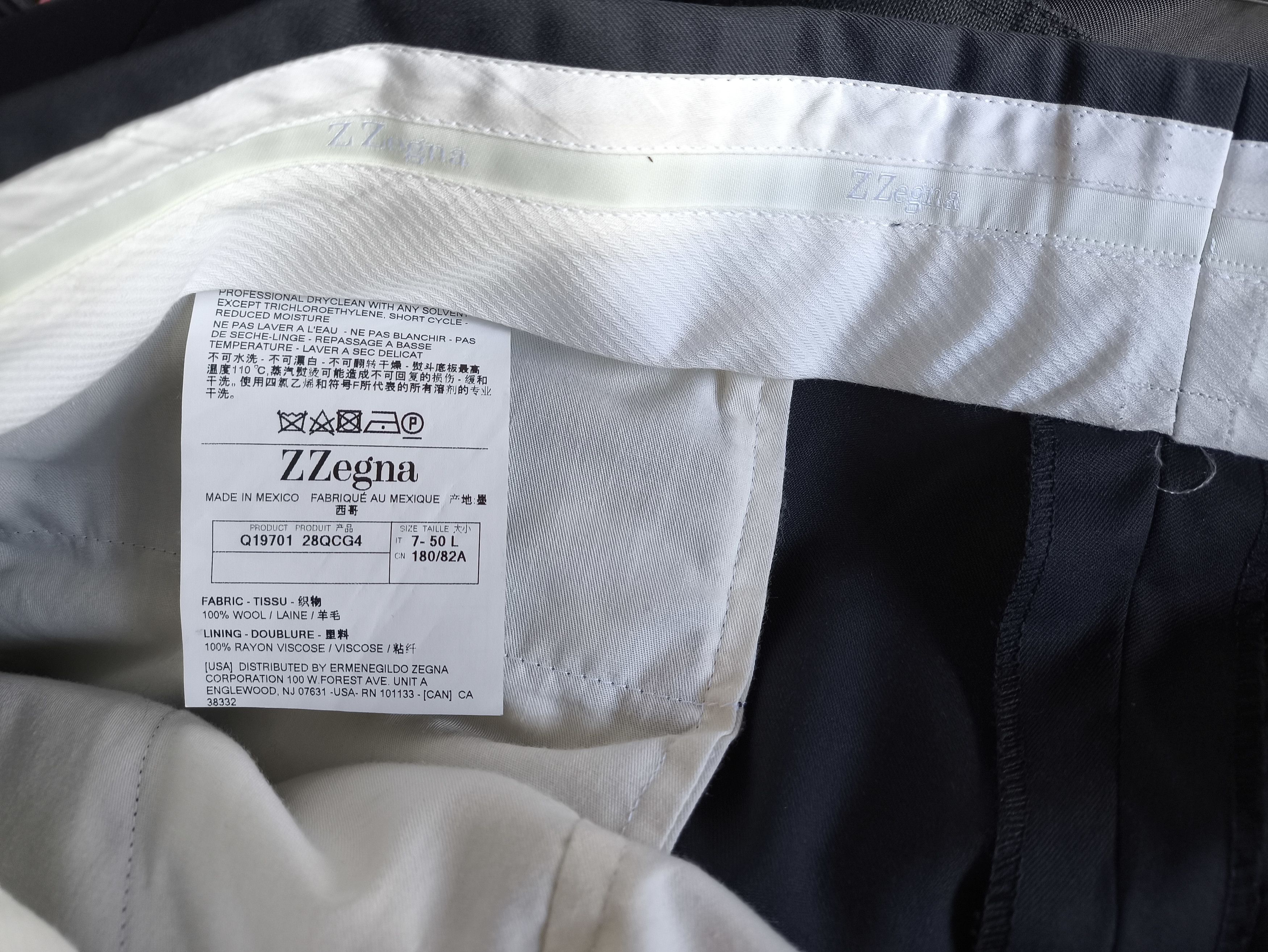 Z Zegna Z Zegna Black wool suit 50 Size 50L - 9 Thumbnail