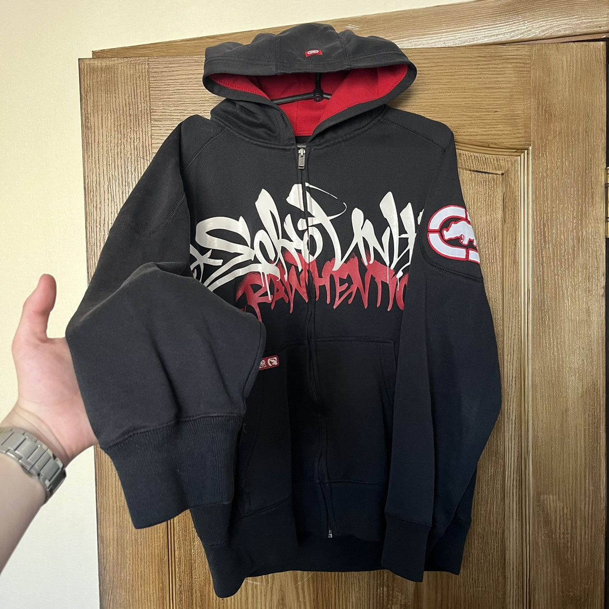 Ecko Unltd. Y2k Zip Vintage Hoodie Ecko Untld Big embroidered Logo Size US M / EU 48-50 / 2 - 2 Thumbnail